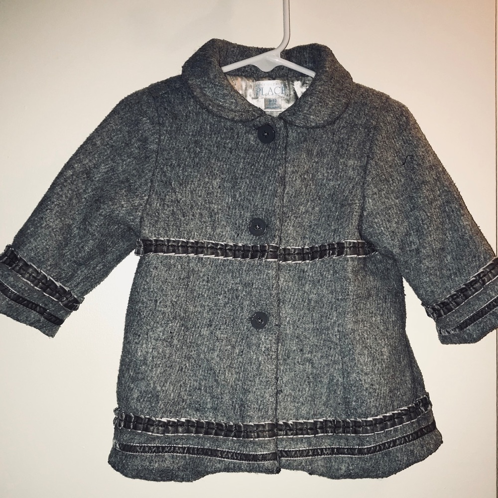 Children’s Place gray button up coat